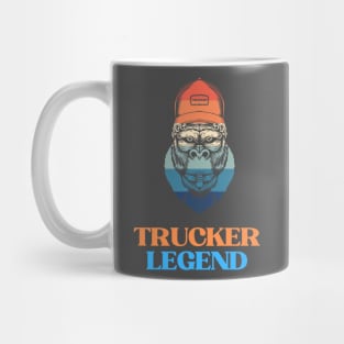 Husband Dad Trucker Legend Mug